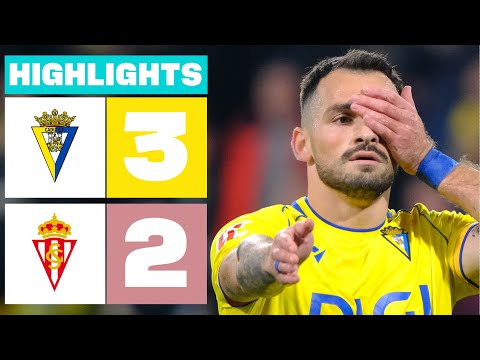 CÁDIZ CF 3 - 2 REAL SPORTING | RESUMEN LALIGA HYPERMOTION