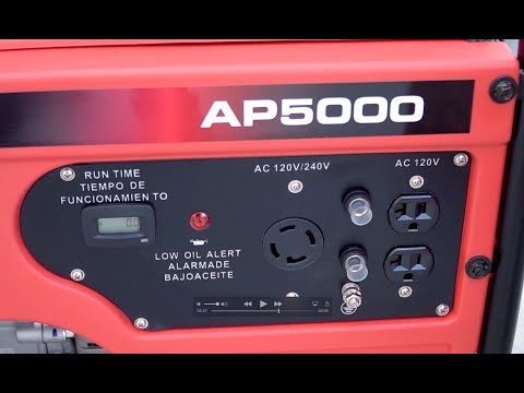 A-iPower AP5000 and AP4000; Unbox and Starting Your New Generator