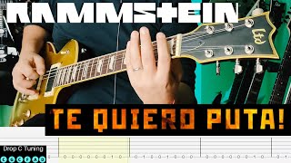 Rammstein - Te Quiero Puta! |Guitar Cover| |Tab|