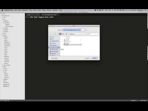 Building a Sails Application: Ep3[UPDATED] - A user model/controller, signup page, sails blueprints
