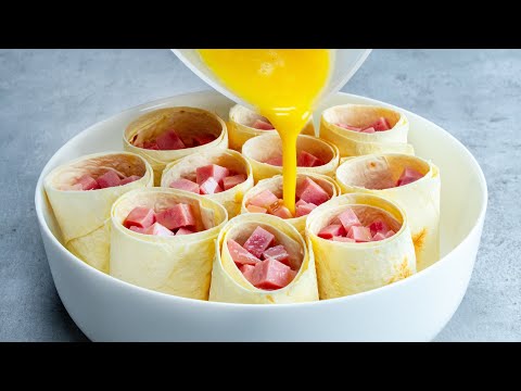 Obiag gotów w zaledwie 20 minut! Roladki z tortilli - sycące i pyszne | Smaczny.TV