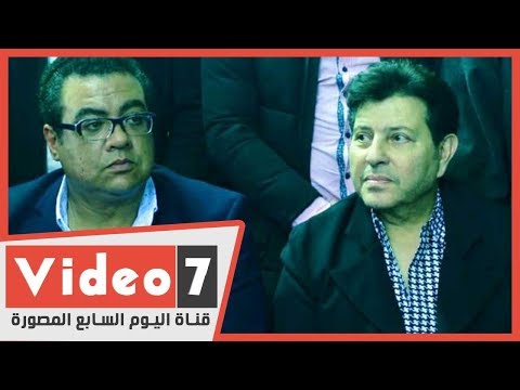 هاني شاكر وحجازي متقال ونخنوخ في عزاء شعبان عبد الرحيم