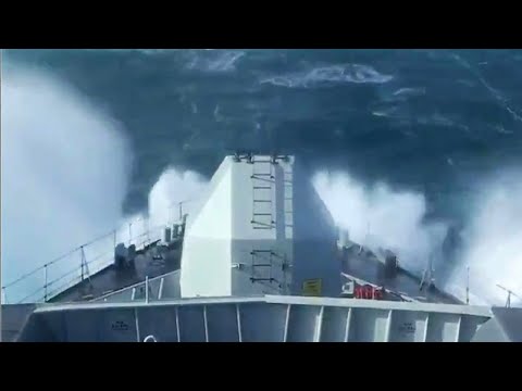 Sporty… HMS Richmond during her first week at sea after refit