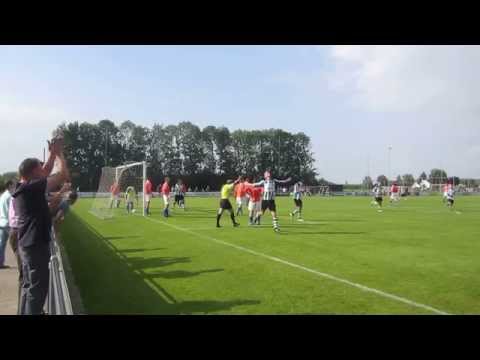 Benny Mulder zet Tricht 2 ongeveer 2 min. voor tijd op voorsprong.