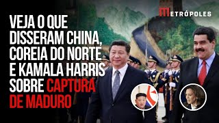 Confira a repercussão internacional sobre a captura de Maduro pelos EUA