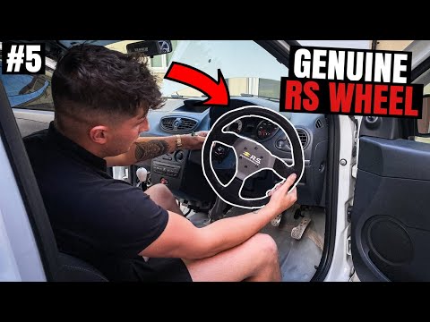 BUILDING A RACE CAR Episode #5. ** NEW RACING STEERING WHEEL **