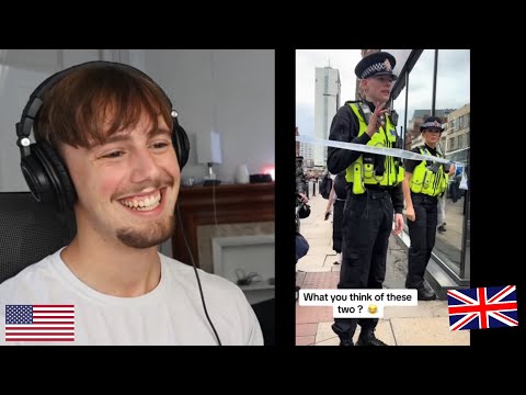 british cops are hilarious.. American Reacts to Funny British Tik Toks!