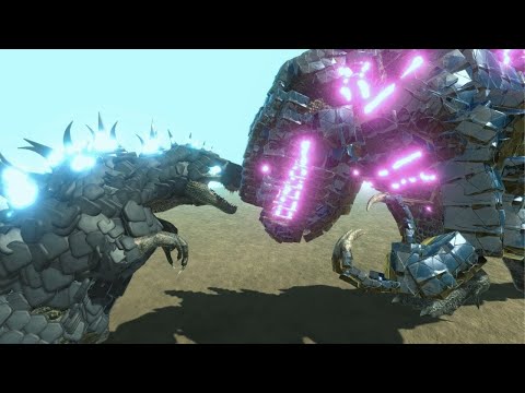 GODZILLASAURUS VS ALL UNITS EPIC BATTLES - ANIMAL REVOLT BATTLE SIMULATORS