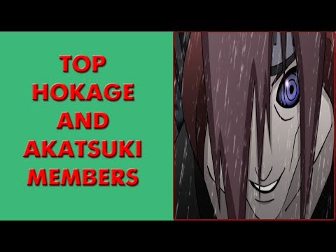 TOP HOKAGE AND AKATSUKI MEMBERS POWER LEVELS