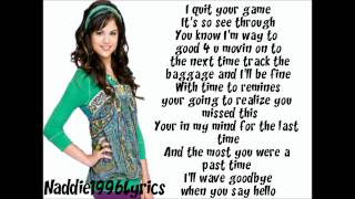 Selena Gomez &amp; The Scene - Sick Of You (Lyrics Video) HD