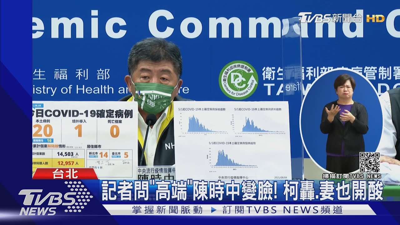 記者問「高端」陳時中變臉！柯轟、妻也開酸
