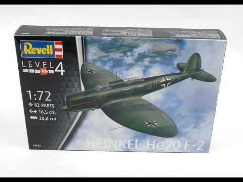 Revell Heinkel He 70F 2 1 72nd Scale  Scale In Box Review