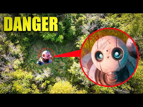 DRONE FÄNGT BLUTIGEN WILDEN ROBOTER IM ECHTEN LEBEN!! (ROZ IST BÖSE!)