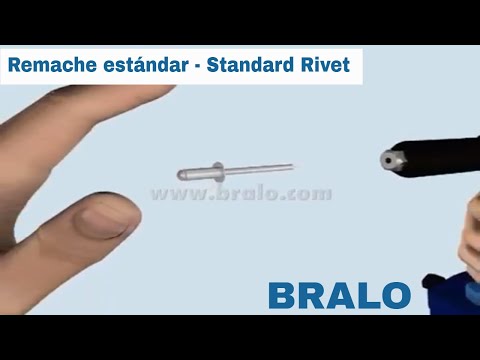 Bralo REMACHE ESTÁNDAR BRALO ALUMINIO / ACERO CABEZA ALOMADA