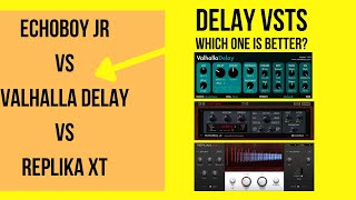 Video thumbnail for DELAY VSTs - Echoboy Vs Valhalla Delay Vs Replika XT - Which one is better? by Vince Xmetric