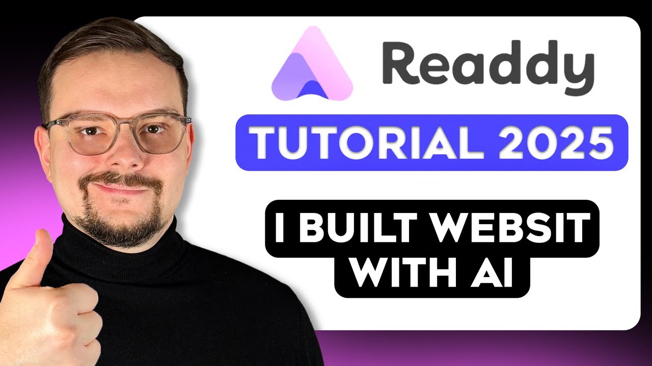 Readdy AI Tutorial - 2025 | How to Build a Website with AI Builder (From Zero to Live)