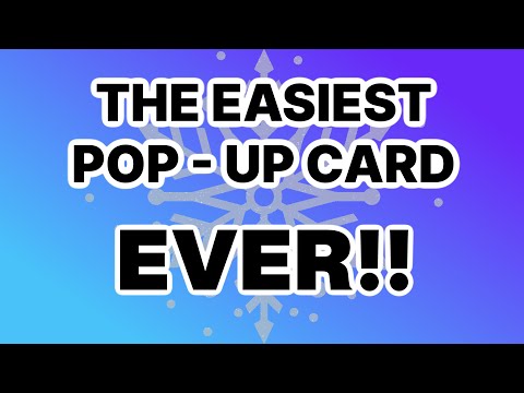 THE EASIEST POP-UP CARD EVER!!! It's so simple!