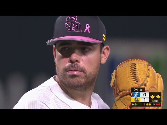 【5回表】初勝利へ!! ホークス・ムーア 復帰後初登板で5回無失点の好投!! 2020/8/29 H-F