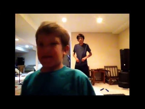 Judo throws with braedyn in basement