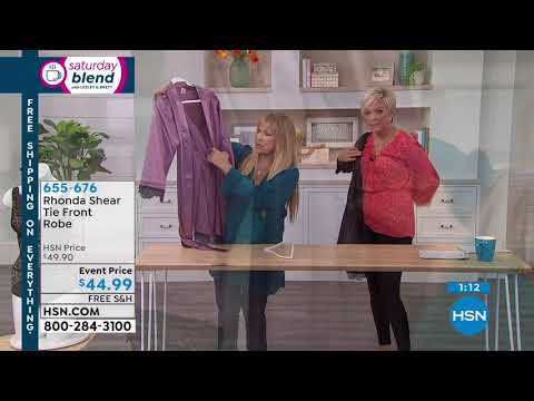 Rhonda Shear Tie Front Robe