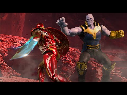 stop motion Avengers ironman vs thanos