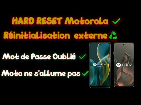 Hard Reset Motorola Moto : Réinitialisation externe🔧Si NE S'ALLUME PLUS,ne répond plus ? Écran noir