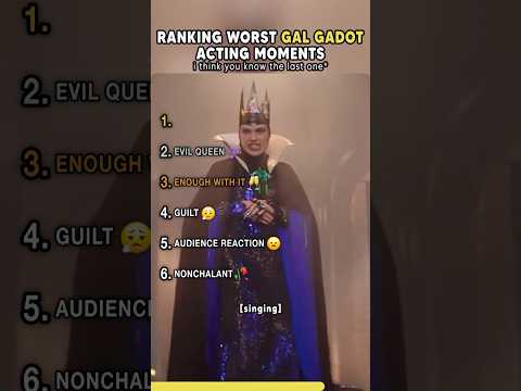Gal Gadot Worst Acting Ever #shorts #usa
