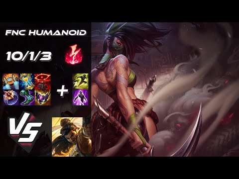 Fnatic Humanoid MID Akali vs Akshan - EU Challenger Patch 25.S1.4