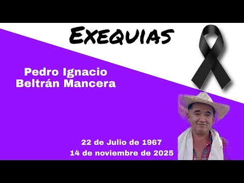 Exequias Pedro Ignacio Beltrán Mancera  Santuario Nuestra Señora del Rosario de Junín Colombia
