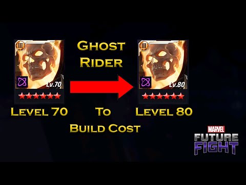 Ghost Rider Level 70 To Level 80 Build Cost Information For Beginners - F 2 P - Marvel Future Fight