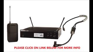 Video thumbnail for SHURE BLX14R SM35 Headworn  Wireless System  Headset Microphone by GreatProducts4U
