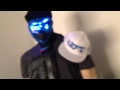New ROBOT MASK Ai Face Robot Light Up Helmet LED Future Cyber Futuristic Robot Costume Wear Sci Fi