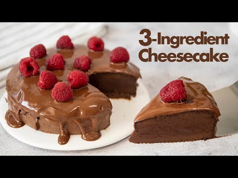 3-Ingredient Chocolate CHEESECAKE in the Air Fryer 🍫❤️ | Easy and Quick Dessert Recipes