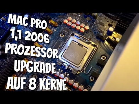 Mac Pro 1,1 Prozessor Upgrade von 2x 2,66 GhZ Dual Core auf Quad Core  - Mac "Opa" auf Speed
