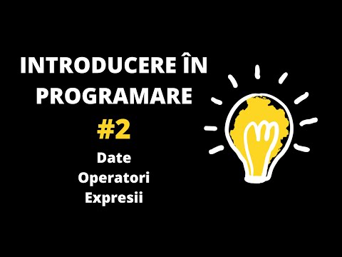 Introducere în programare #2 - Date. Operatori. Expresii