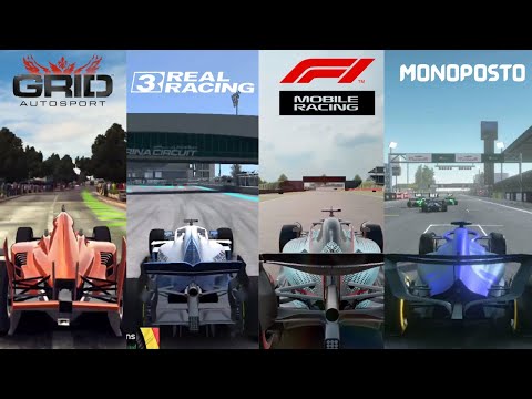 Grid Autosport vs Real Racing 3 vs F1 Mobile Racing vs Monoposto