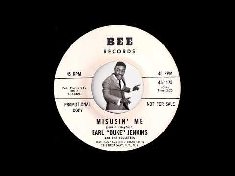 Earl Duke Jenkins and The Roulettes - Misusin' Me [Bee] 1966 Mod R&B Soul 45 Video