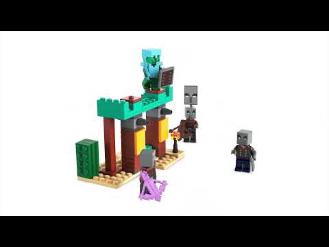 thumbnail video image 2 of Set LEGO Minecraft La Patrulla del Desierto de los Maldeanos  21267, 2 of 5