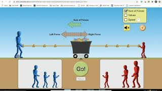 PhET Simulation: Forces and Motion Basics