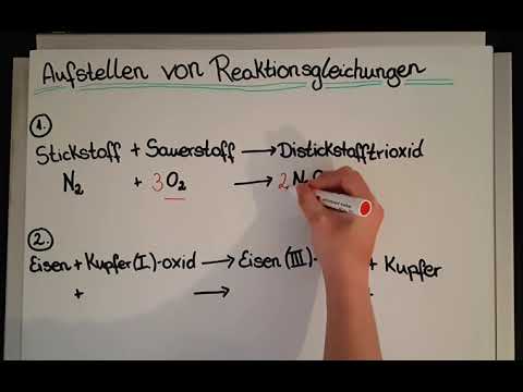 Aufstellen von Reaktionsgleichungen