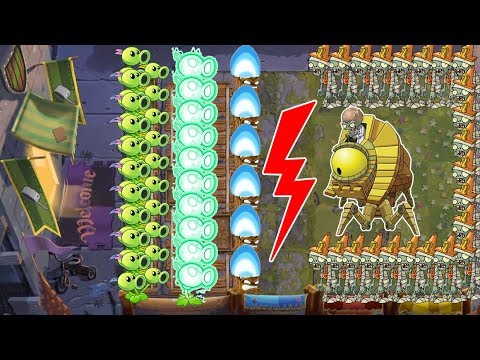Plants vs Zombies 2 Battlez - Electric Peashooter vs Three peashooter