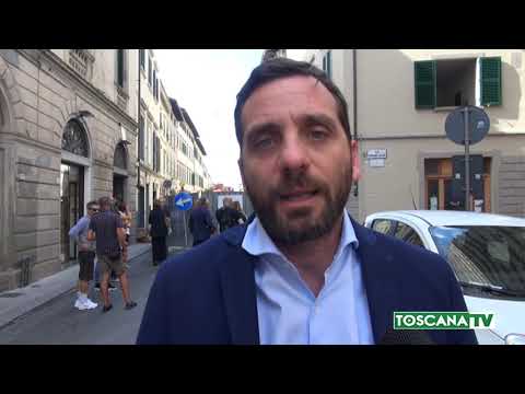 2019-09-26 PISTOIA - AL VIA LAVORI PER INTERRAMENTO CASSONETTI IN CENTRO