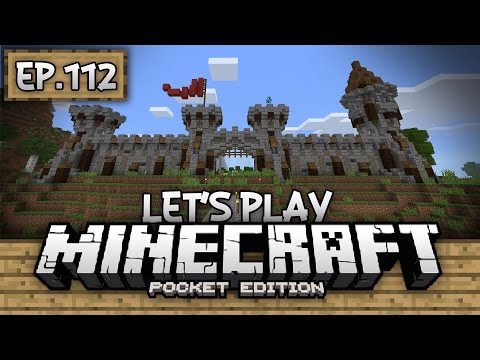 Survival Let's Play Ep. 112 - CASTLE UPGRADES & WIZARD TOWER - Minecraft PE (Pocket Edition
