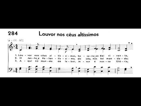 Hinário 5 CCB - Hino 284 - Louvor nos céus altíssimos - Strings - Teclado Yamaha PSR S670