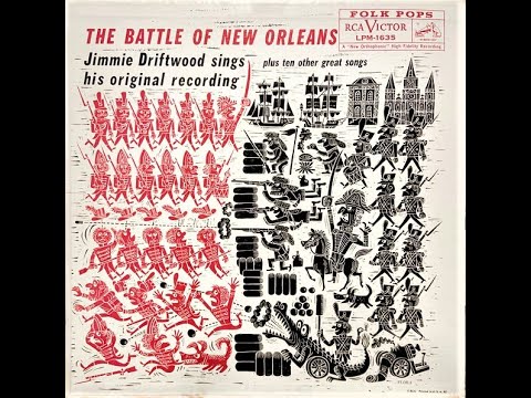 Jimmie Driftwood "The Battle of New Orleans" complete vinyl Lp