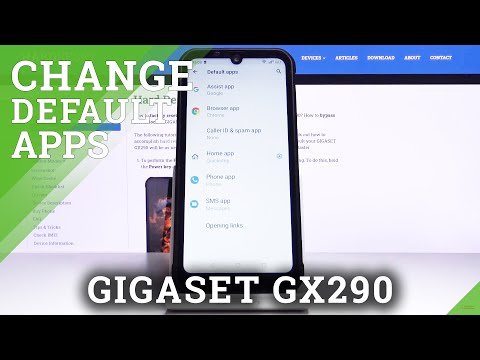 Set Up Default Browser in Gigaset GX290 - Manage Default Apps