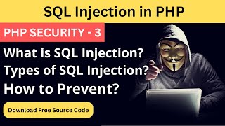 How to Prevent SQL Injection Attack in PHP | SQL Injection in Hindi | PHP Security