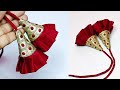 Beautiful! Making Fabric Latkan for Blouse, Kurti | Easy Latkan Making at Home | Sewing Tutorial