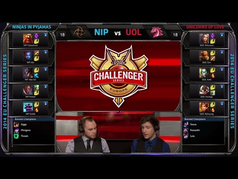 Ninjas in Pyjamas (Alex Ich mid) vs Unicorns of Love | Game 1 Quarter Finals S4 EU CS #2 Summer 2014