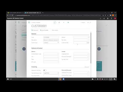 How to Use New Templates in Business Central | Tensoft